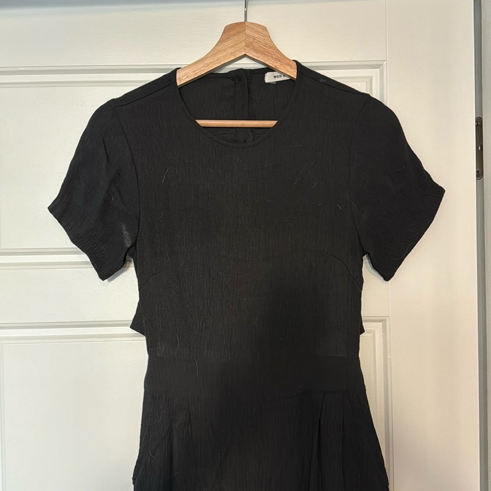 Mod Ref Black Backless Jumpsuit - image 1